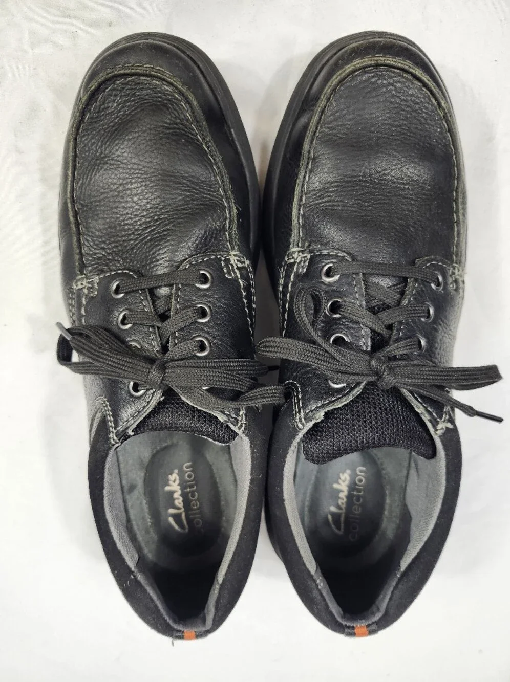 Clarks Men's 9 M Black Leather Casual Lace-Up Shoes